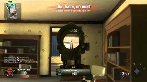 MrNocres with L96A1 ACOG sniping on Firing Range in Call Of Duty Black Ops