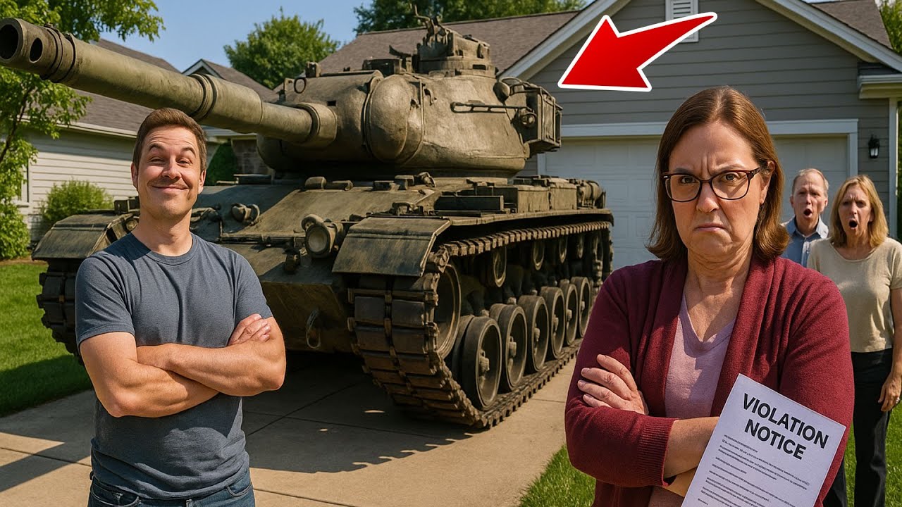 HOA Sent Me a Violation for My Car—So I Parked a Tank There - YouTube
