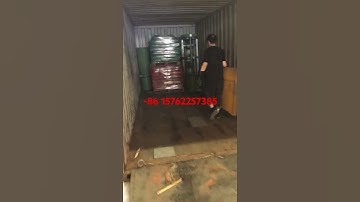 Rubber floor tiles moulds loading the container for my Romania customer