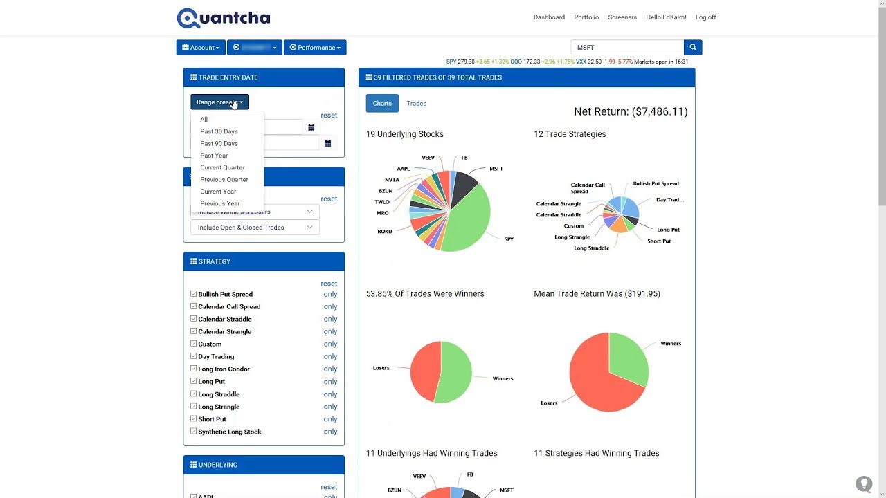 Option Trade Tracking & Reporting YouTube