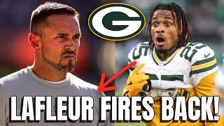Matt LaFleur FIRES BACK On Keisean Nixon Boiling Point or Good Competition