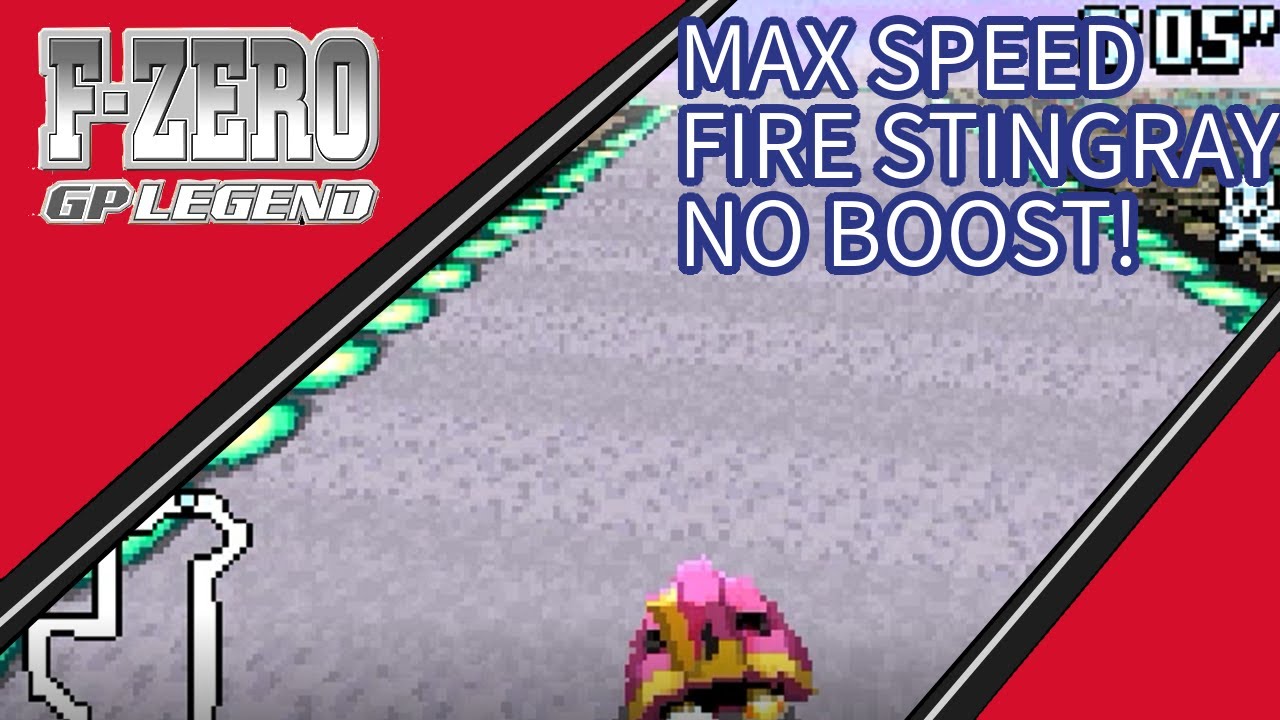 F-Zero GP Legend: Max Speed and No boost with Fire Stingray