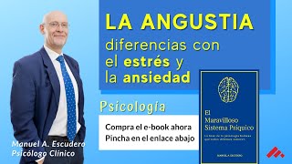 Qué es la ANGUSTIA  Psicología | Diferencia entre Angustia, Estrés y Ansiedad 2/3 Manuel Escudero