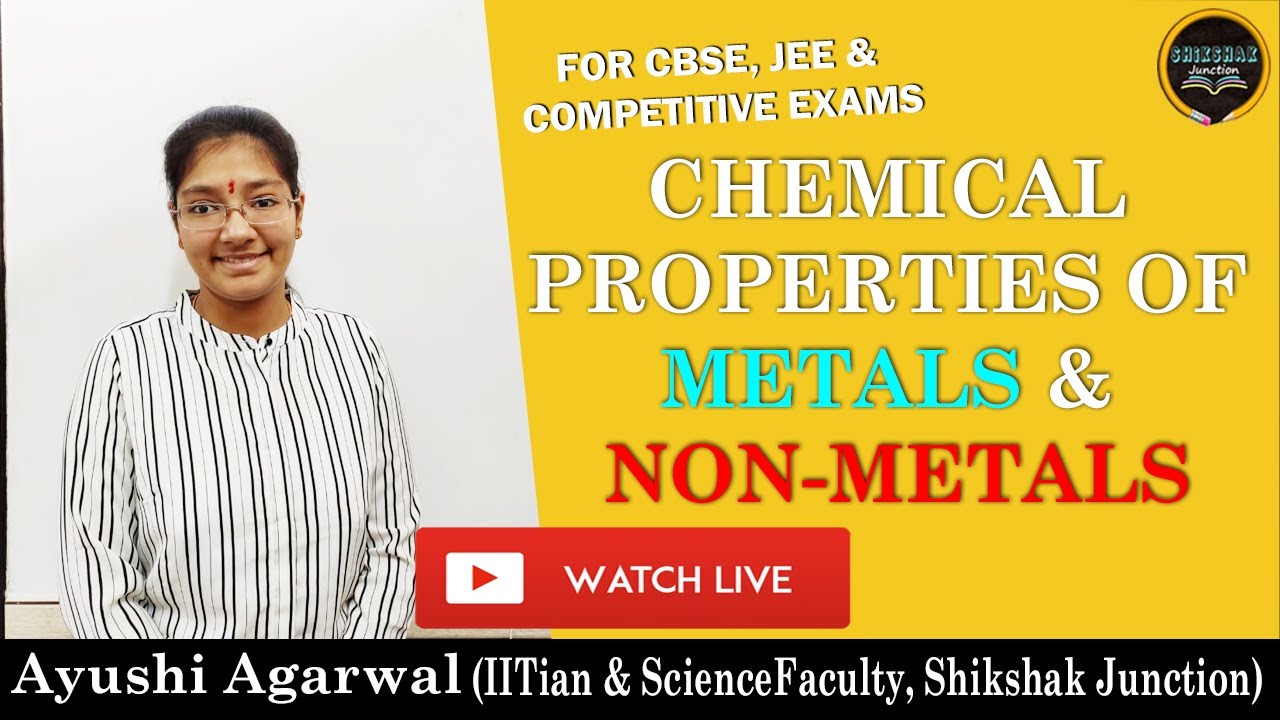 LIVE: Science Class 8th: Chemical Properties of Metals & Non-Metals 