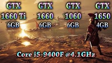 GTX 1660 Ti vs GTX 1660 vs GTX 1060 vs GTX 1650 | Core i5 9400F @4.1GHz | 11 Games 1080p 1440p 4K