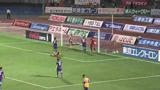 【Wow!】 荻　晃太（甲府）の横っ跳びセーブ！　J1第19節 甲府vs仙台