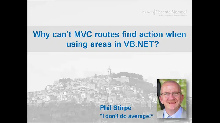 Why cant MVC route find action when using areas in VB.NET