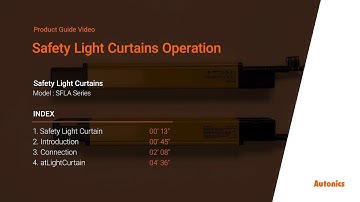 Autonics Tutorial : Safety Light Curtain Operation