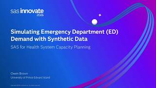 Simulating Emergency Department Demand with Synthetic Data: SAS for Health System Capacity Planning