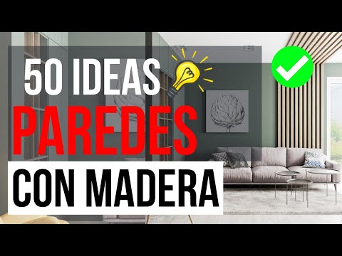 💡50 Ideas Para Decorar Tu Pared Con Listones de Madera