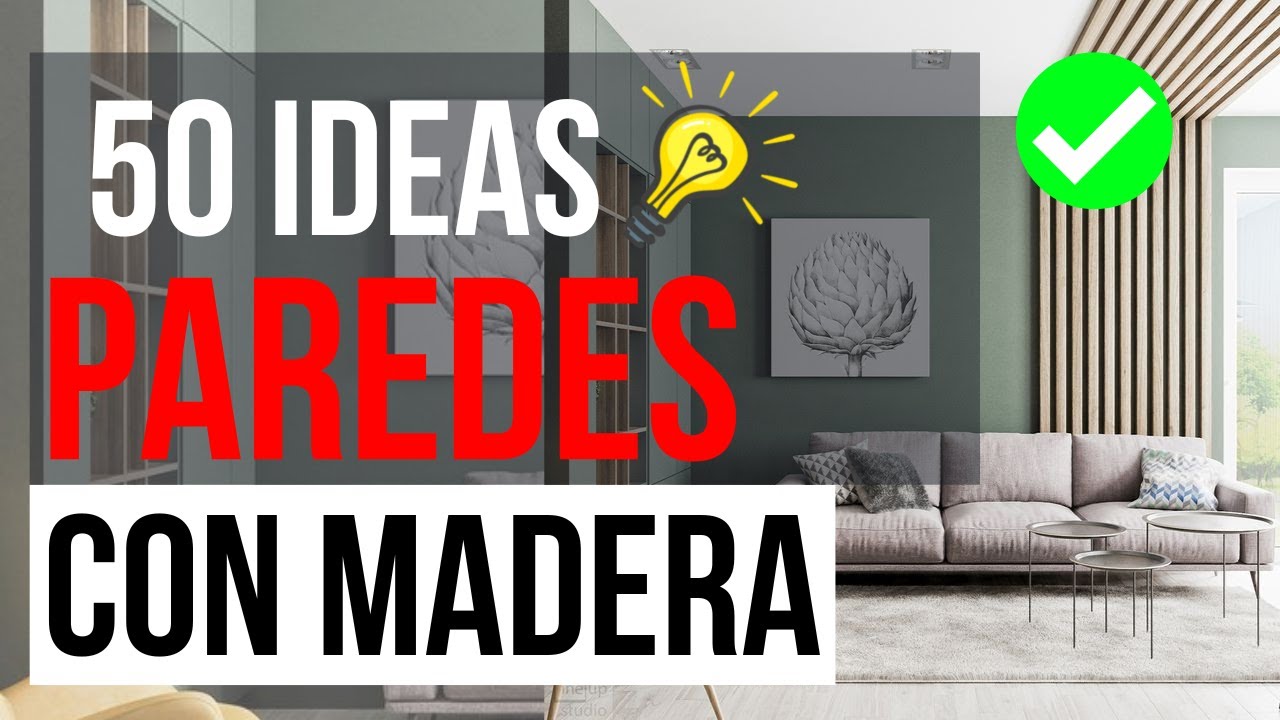 💡50 Ideas Para Decorar Tu Pared Con Listones de Madera