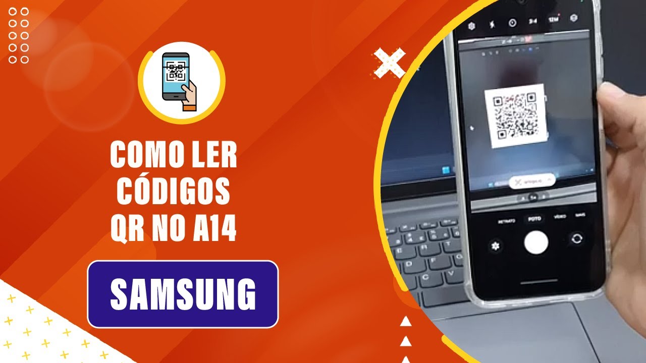 Como ler códigos Qr no seu Samsung A14 - Passo a passo - YouTube