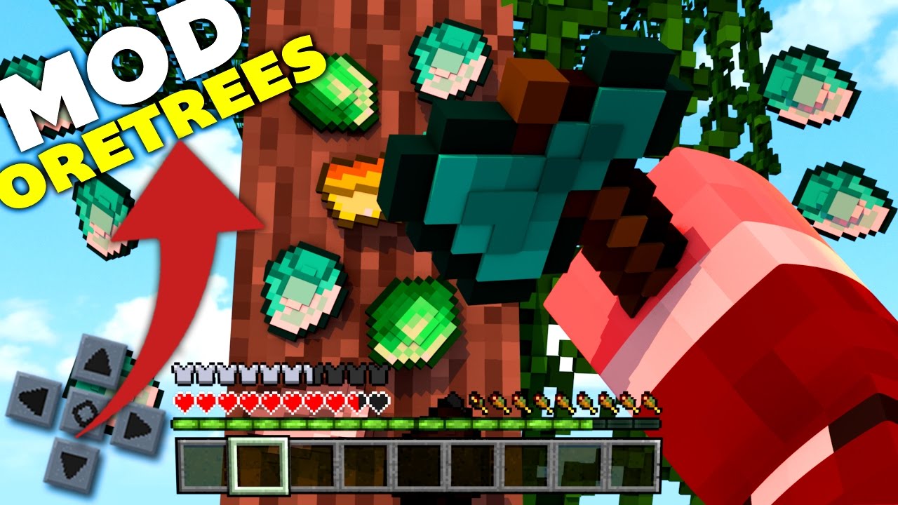 O MELHOR MOD DE ÁRVORES DE MINÉRIOS PARA SÉRIE SURVIVAL NO MINECRAFT PE ...