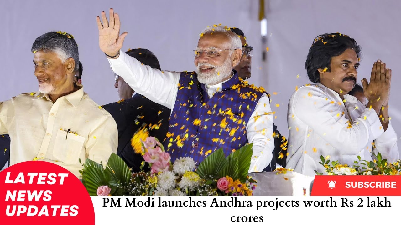 PM Modi launches Andhra projects worth Rs 2 lakh crore
