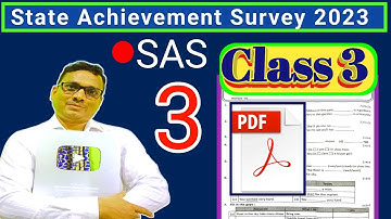 class 3 (SAS) State Achievement Survey 2022 Questions And Answer ।। DB Sir Homework.