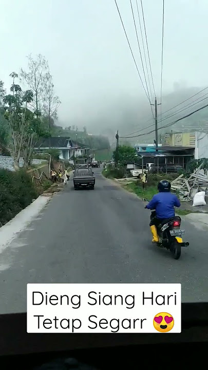 SUASANA JALAN DIENG SIANG HARI TERTUTUP KABUT #vlog #shorts