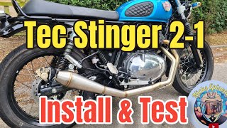 Fitting TEC 21 STINGER Exhaust System – Royal Enfield Interceptor 650 & Continental GT 650 2022 E5