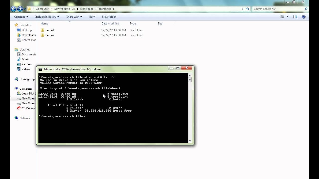 CLS DOS COMMAND STEPS DEMO YouTube