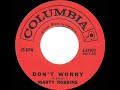 1961 hits archive dont worry  marty robbins  a 2 recordhit 45 single version
