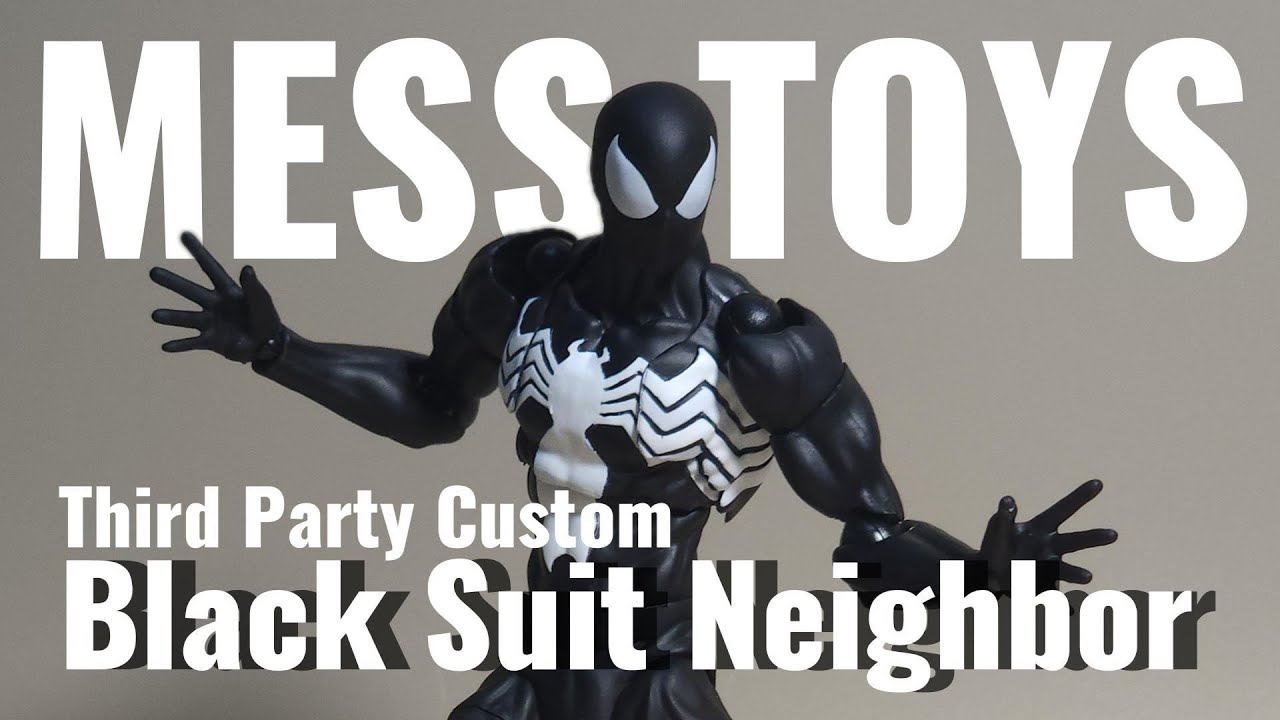 Best Black Suit Spider-Man Action Figure | Unboxing and Review Mess Toys Black Suit Neighbor