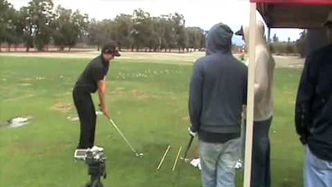 Jordan Malinoff and  Anthony Kim Practice
