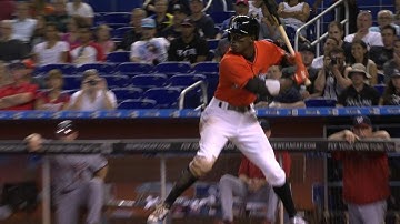 WSH@MIA: Gordon tallies four singles vs. the Nats
