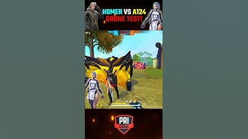 HOMER Vs A124 Ability Test | Who is best Character in Secret Tips 🤔 #shorts #freefire