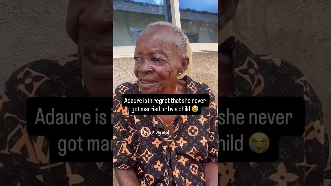 Elderly woman expresses deep regret over never marrying or having children