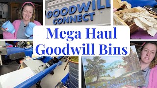 Mega Goodwill Bins Shop & Haul | I Found Pottery Barn, Anthropologie, and Crate and Barrel!!!