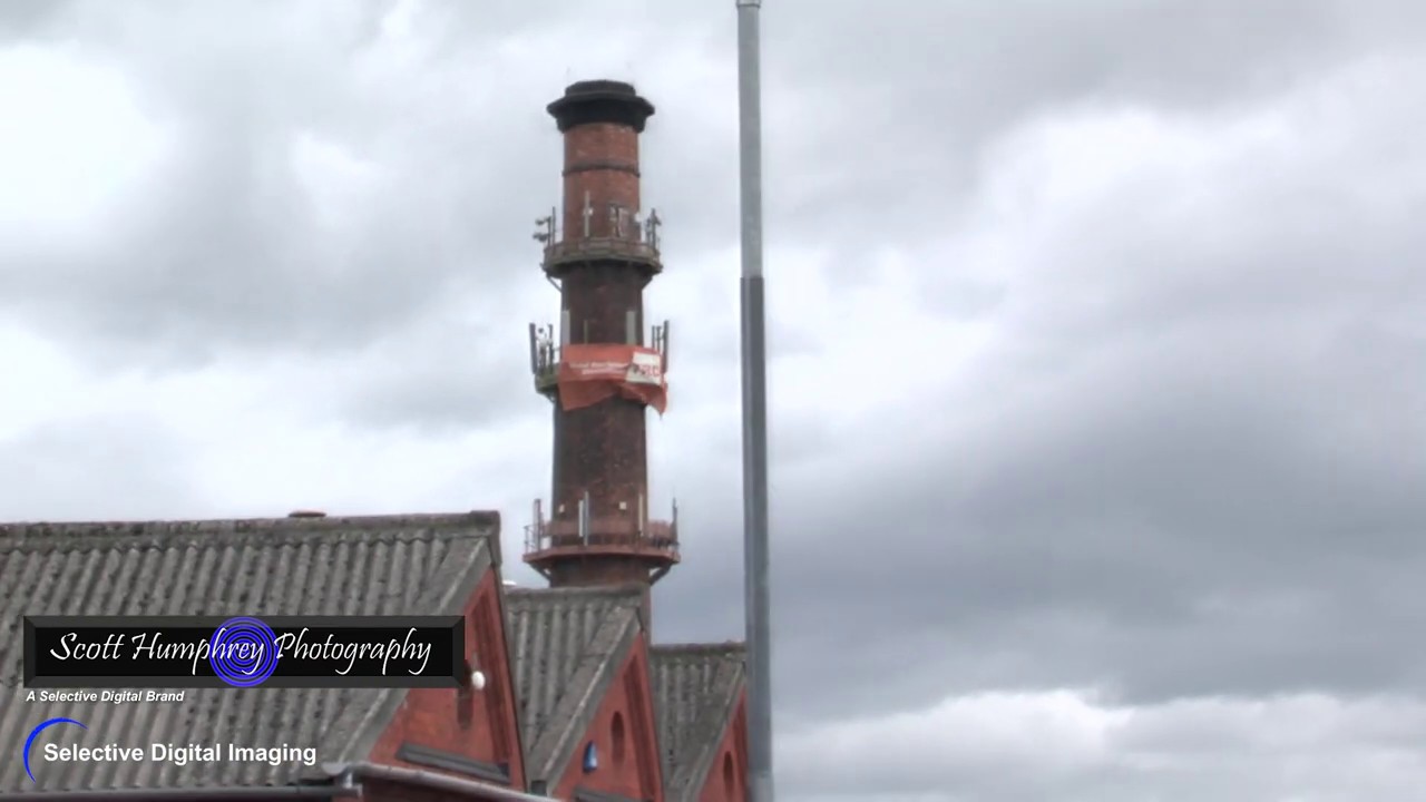 Britannia and Portland Mills Chimney Demolition Long Eaton YouTube
