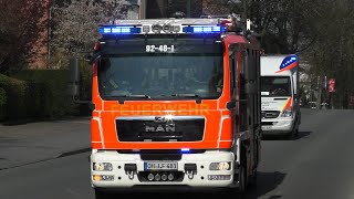 [Gefahrguteinsatz in Bad Schwartau] Einsatzfahrten Feuerwehr, LZ-G &amp; Rettungsdienst