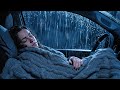 Quiet Rain Falling on a Warm Car Roof for Anxiety Relief and Sleep