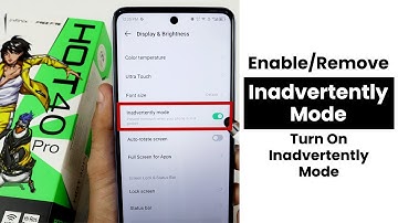 Enable/Remove Inadvertently Mode In Infinix Hot 40 Pro | Turn On Inadvertently Mode
