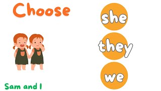 I, you, we, they, he, she, it | Game | Pronouns for kids