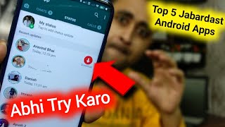 5 SUPER Powerful ANDROID Apps Indian🔥 |  WhatsApp Status Saver App | Best Android Apps |  EFA screenshot 1