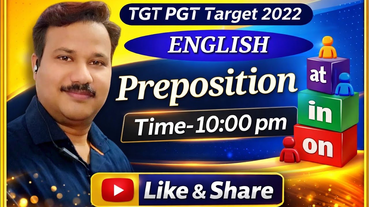 Preposition Target TGT/ PGT 2022