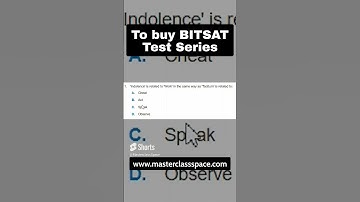 BITSAT Logical Reasoning Q12| BITSAT Test Series by Masterclass Space| Logical Reasoning BITSAT