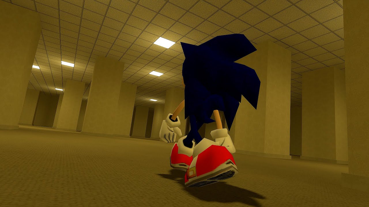 Sonic in the Backrooms