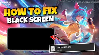 HOW TO FIX BLACK SCREEN IN MOBILE LEGENDS CICI  LATEST PATCH
