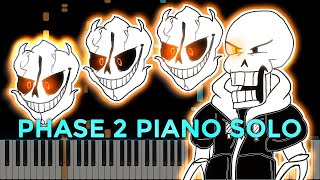 Vignette de la vidéo "Disbelief Papyrus · Phase 2 | LyricWulf Piano Tutorial on Synthesia Solo"