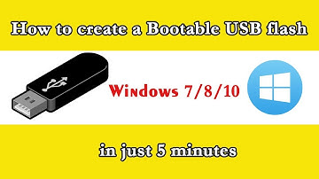 How to create a Bootable USB | Flash | Pen Drive for Windows 7/8/10