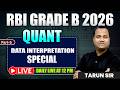 RBI Grade B 2026 | Quant: Data Interpretation Class | Quant Practice Questions |RBI Phase 1 Strategy