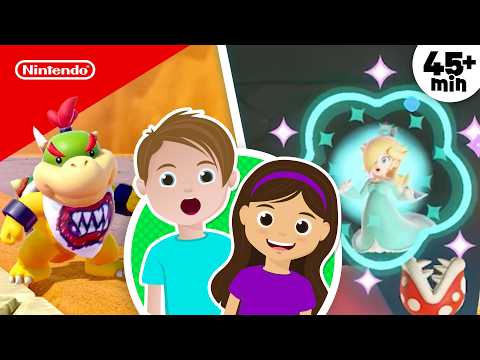 Besties Play Together ⭐️ 45+ Minutes of Gameplay For Kids | Play Nintendo