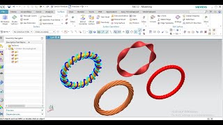 #Bracelet by #swept command in NX
