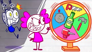 Max Spins The Challenging DARE Wheel  Pencilanimation Short Animated Film @MaxsPuppyDogOfficial