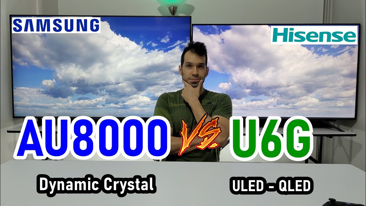 Samsung AU8000 vs Hisense U6G Smart TVs 4K ¿Cuál te conviene más