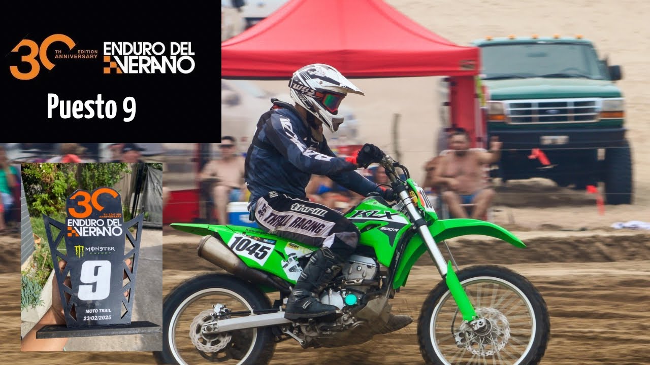 EDV2025 KLX300r puesto 9 categoría Tornado Enduro del verano 30 aniversario