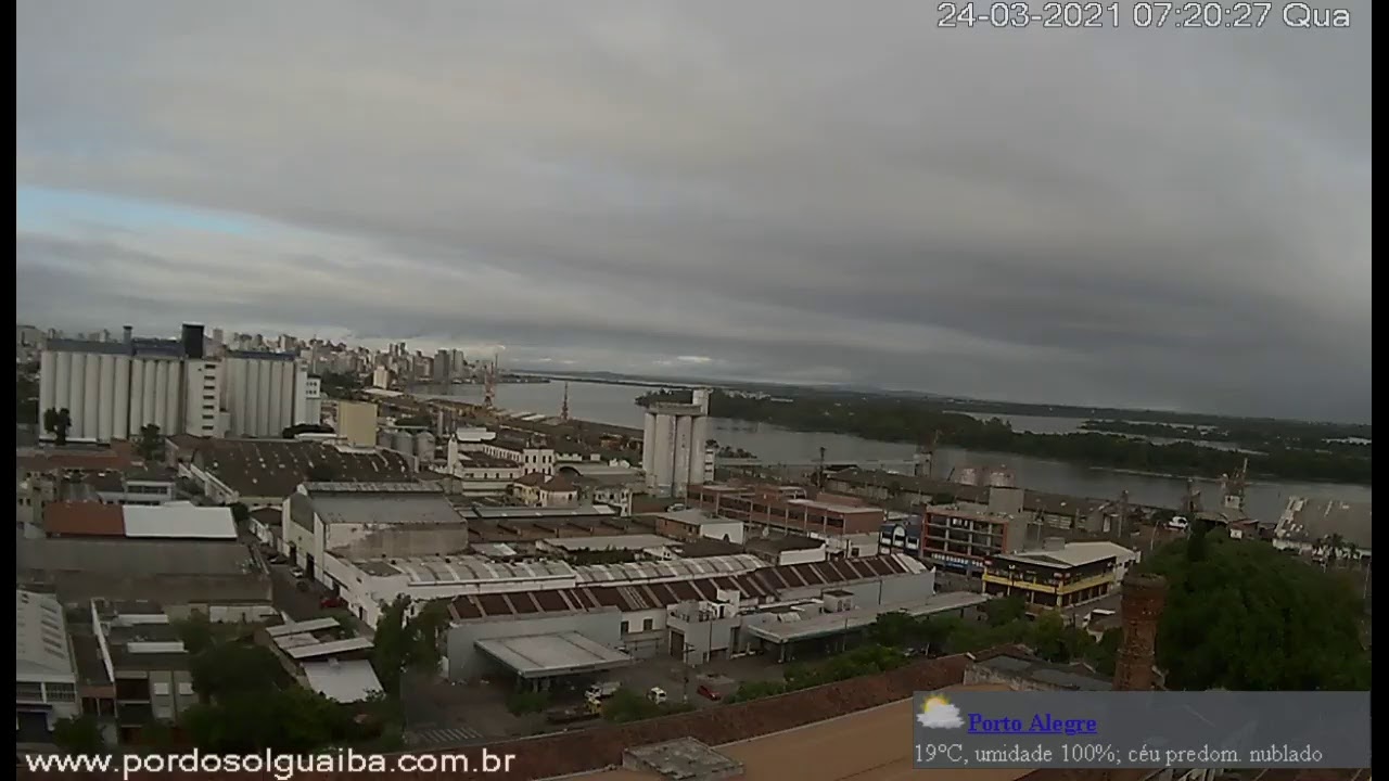 Transmissão ao Vivo - Pôr do Sol Guaíba - Porto Alegre -RS