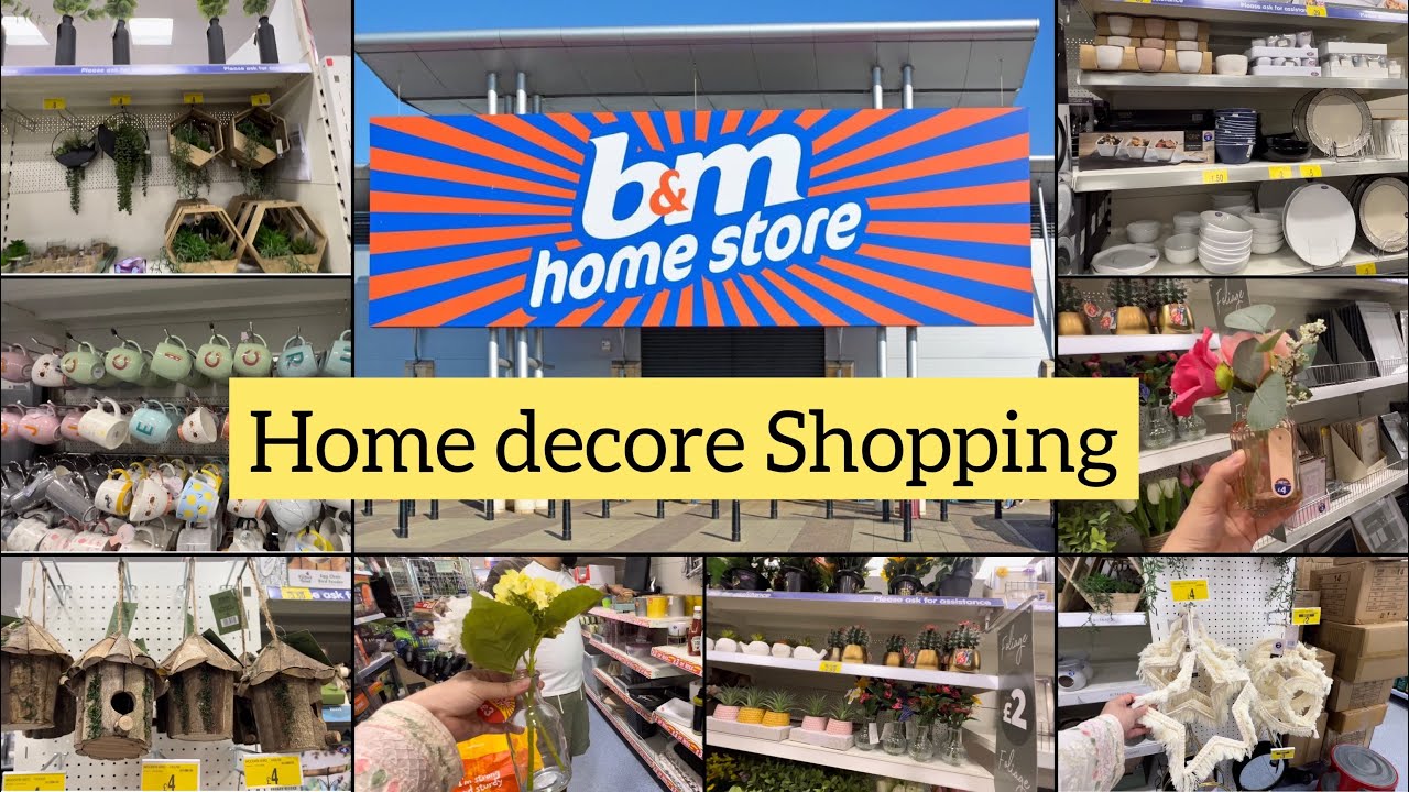 B&m home store come shop with me home decor items B&m 2022 YouTube