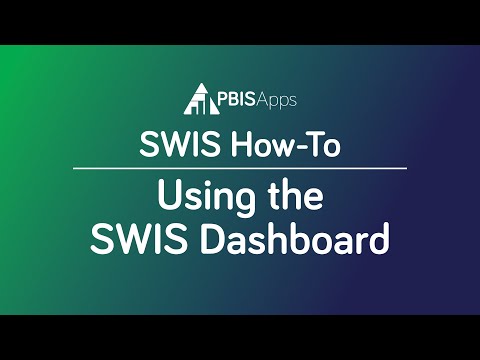 Using the SWIS Dashboard